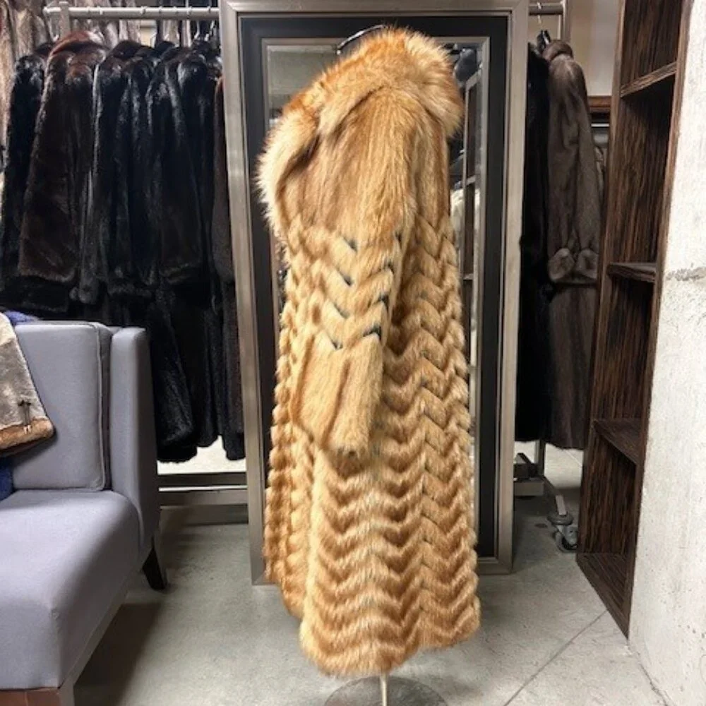 TANUKEE RACOON CHEVRON CUT - WAS 5K NOW ONLY $950 SIZE XS-S - Picture 3 of 6